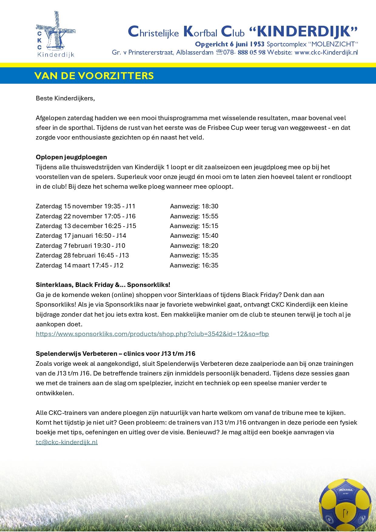 Weekbrief 17 november 2025
