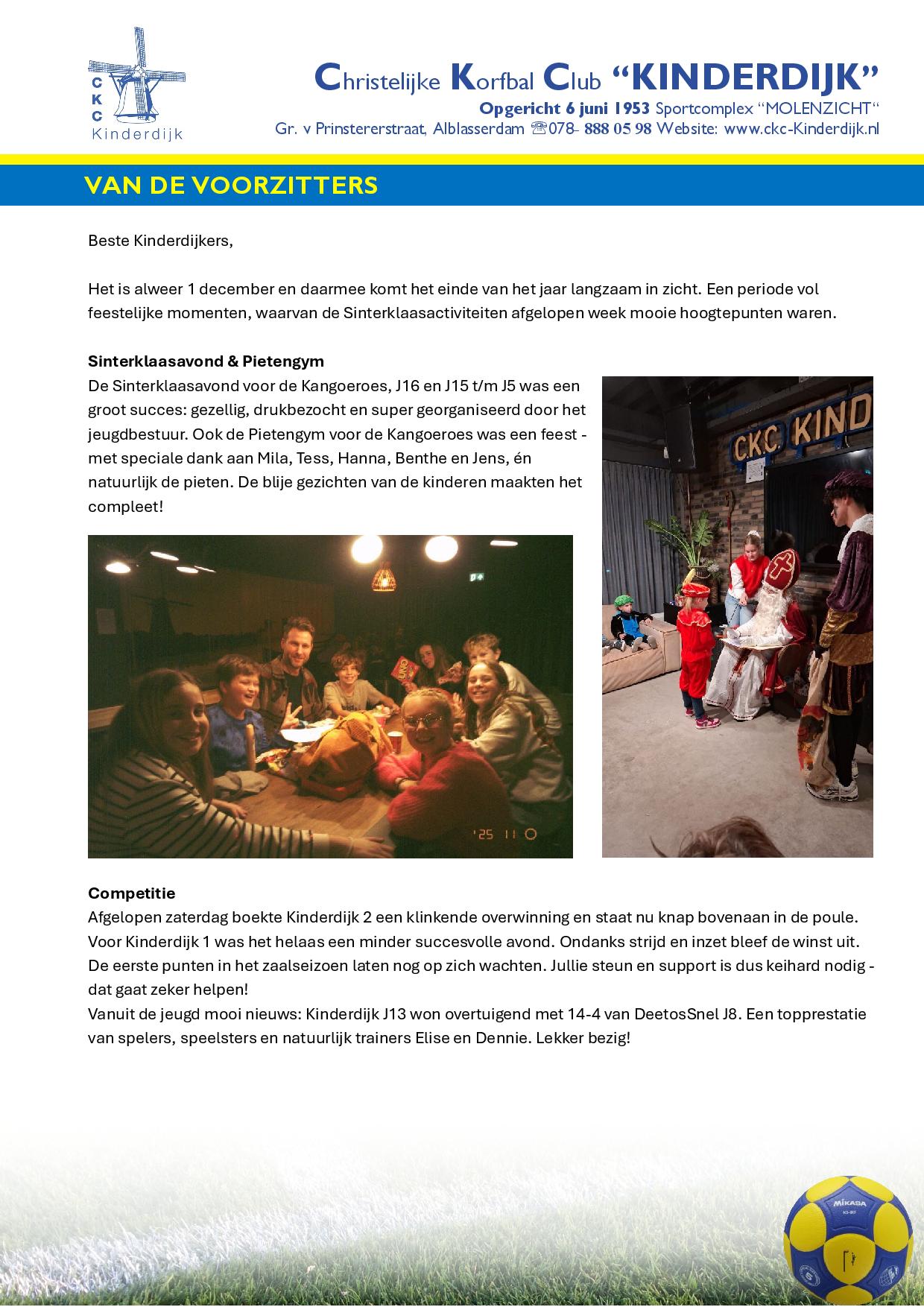 Weekbrief 1 december 2025