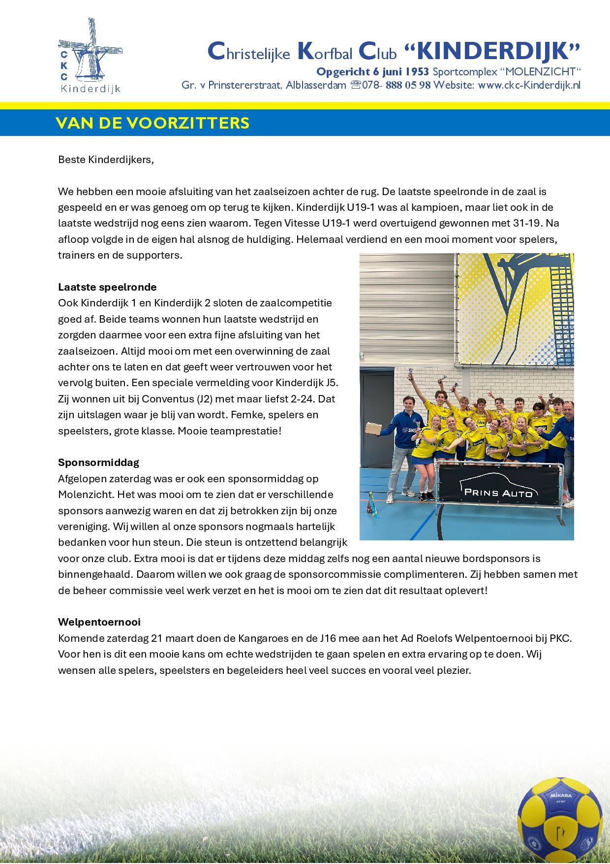 Weekbrief 16 maart 2026