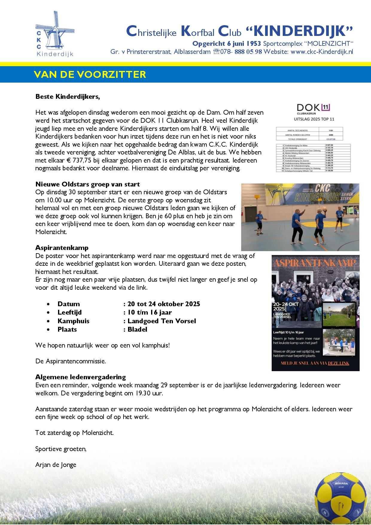 Weekbrief 22 september 2-25