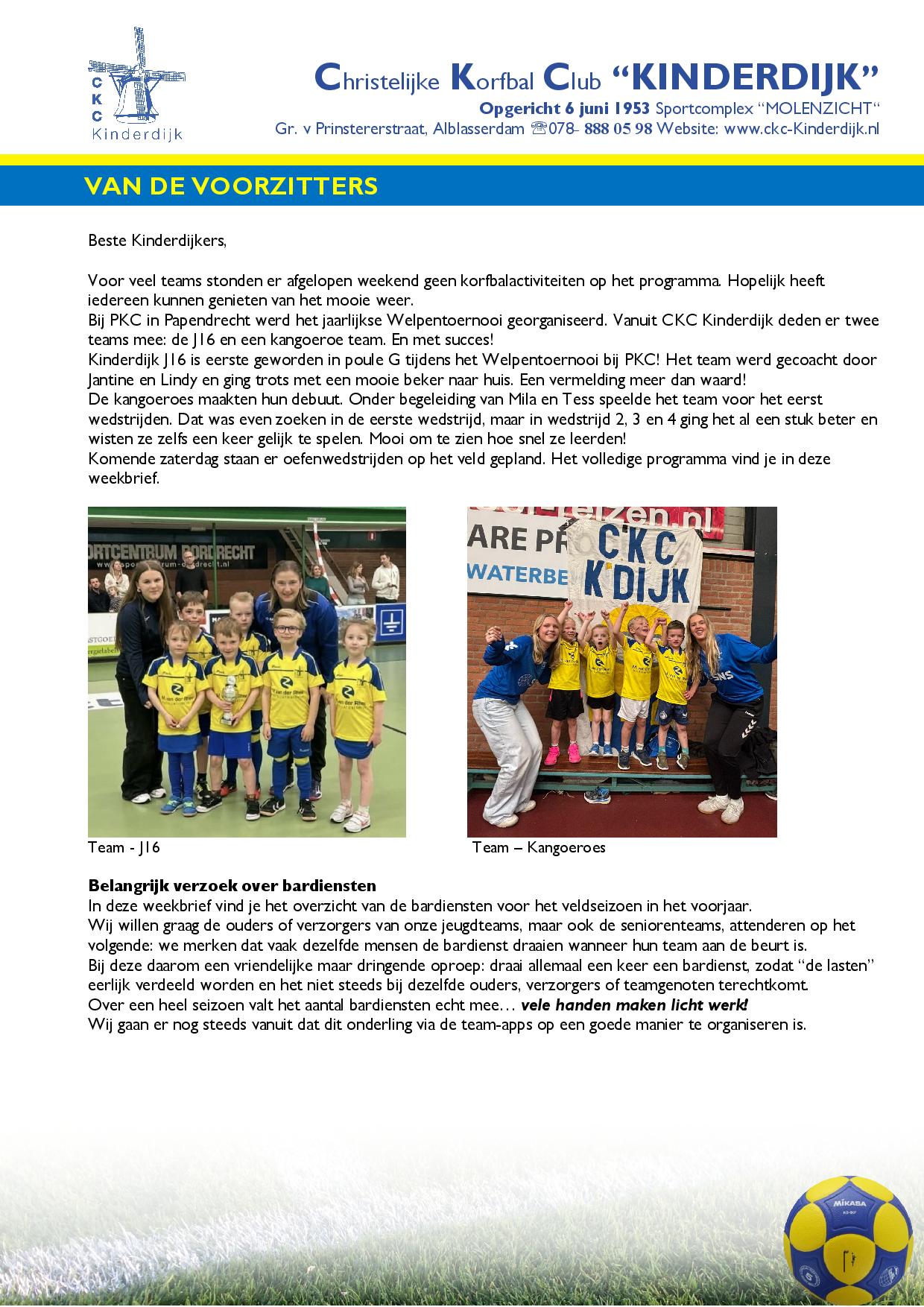 Weekbrief 23 maart 2026