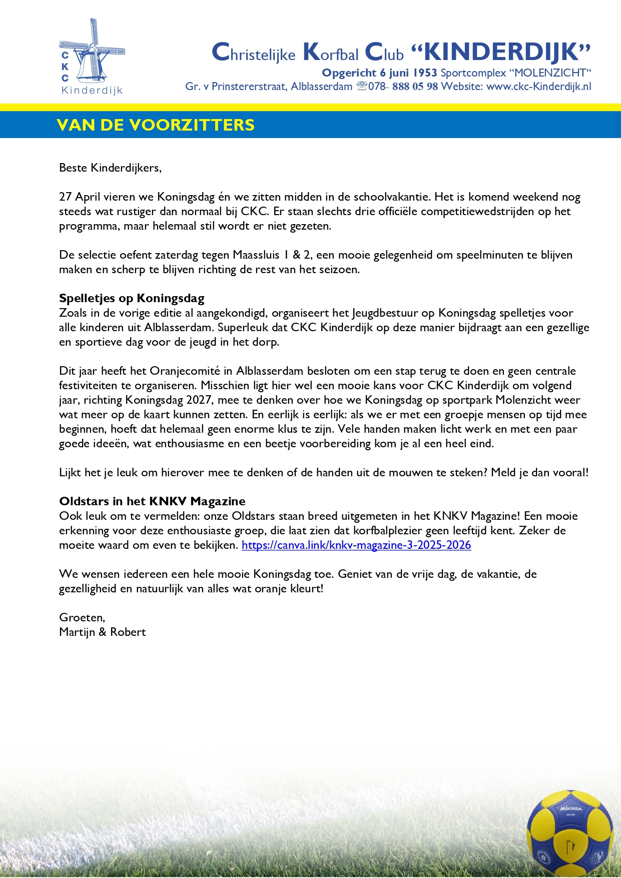 Weekbrief 28 april 2026