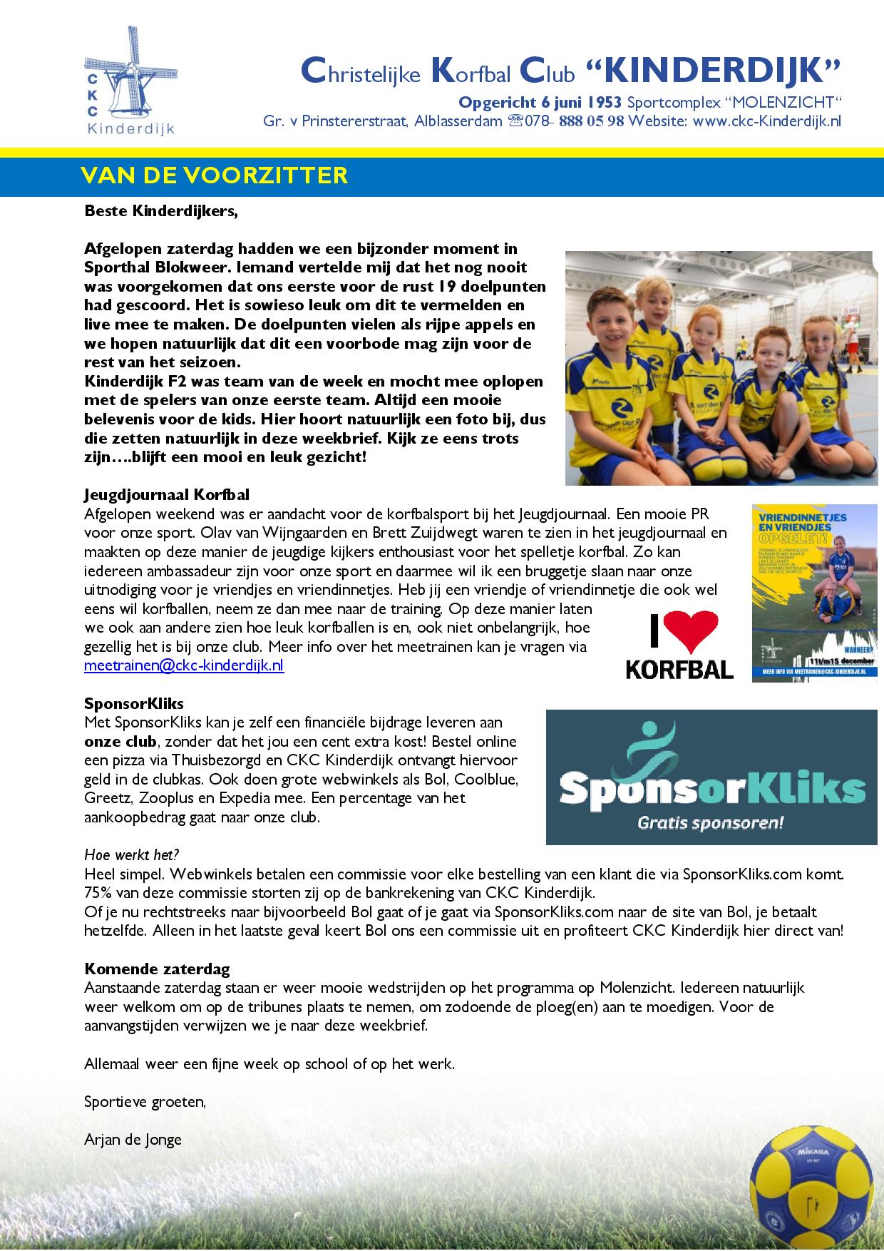 Weekbrief 27 november 2023
