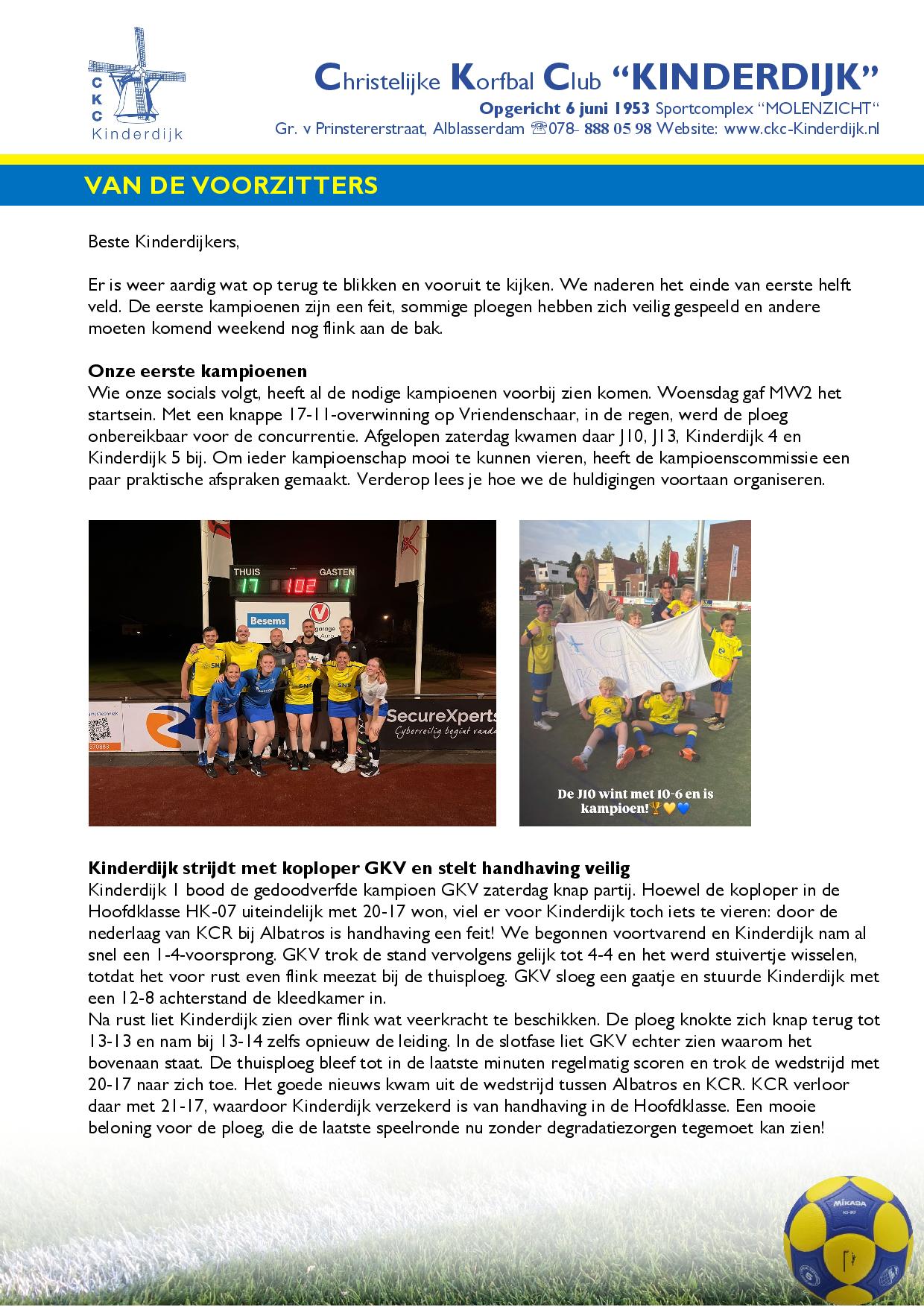 Weekbrief 5 oktober 2026